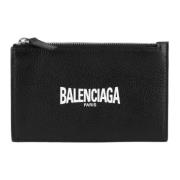 Leather wallets Balenciaga , Black , Dames