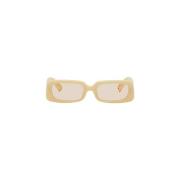 Lichtgele Zonnebril Les Lunettes Azzuro Jacquemus , Yellow , Unisex