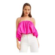 Roze Puffy Top met Dunne Bandjes Acler , Pink , Dames