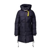 Lang Bear Gewatteerde Jas Marineblauw Parajumpers , Blue , Dames