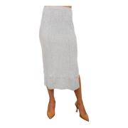 Grijze Geplooide Rok Twinset , Gray , Dames