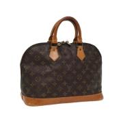 Pre-owned Canvas handbags Louis Vuitton Vintage , Brown , Dames