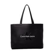 Sculpted Slim Schoudertas Calvin Klein , Black , Dames