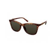 Bruine Resin Zonnebril met Groen Glas Guess , Brown , Dames