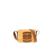 Insignia Leren Schoudertas Carolina Herrera , Brown , Dames