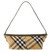 Cotton handbags Burberry , Beige , Dames