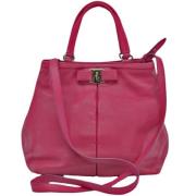 Pre-owned Leather handbags Salvatore Ferragamo Pre-owned , Pink , Dame...