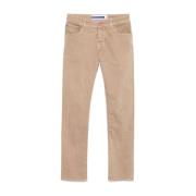 Slim Fit Beige Broek Jacob Cohën , Beige , Heren