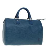 Pre-owned Leather louis-vuitton-bags Louis Vuitton Vintage , Blue , Da...