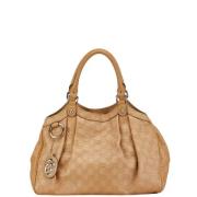 Pre-owned Canvas handbags Gucci Vintage , Beige , Dames