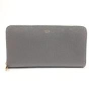 Pre-owned Leather wallets Celine Vintage , Gray , Dames