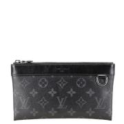 Pre-owned Canvas clutches Louis Vuitton Vintage , Black , Heren