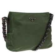 Pre-owned Nylon prada-bags Prada Vintage , Green , Dames