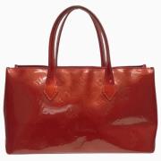 Pre-owned Leather handbags Louis Vuitton Vintage , Red , Dames