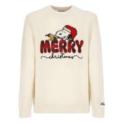 Heren Crew Neck Woltrui Saint Barth , Beige , Heren