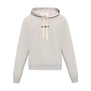 Hoodie met logo-opdruk Jil Sander , Gray , Heren