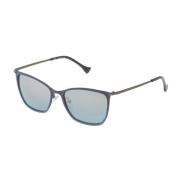 Blauwe Metalen Zonnebril met UV-filter Police , Blue , Dames