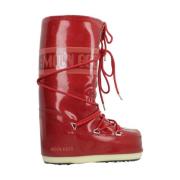 Glitter Winterlaarzen voor Junioren Moon Boot , Red , Dames