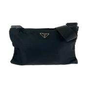 Pre-owned Canvas crossbody-bags Prada Vintage , Black , Dames