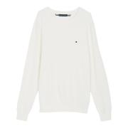 Essentiële Crew Neck Trui Tommy Hilfiger , White , Heren