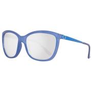 Blauwe Plastic Cat Eye Zonnebril Guess , Blue , Dames