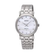 Zilver Stalen Quartz Analoog Horloge Seiko , Gray , Dames