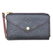 Pre-owned Canvas wallets Louis Vuitton Vintage , Blue , Heren