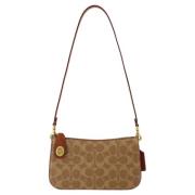 Plastic shoulder-bags Coach , Brown , Dames