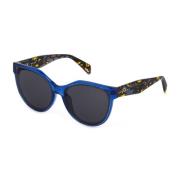 Blauwe Injectie Zonnebril UV Filter 2 Police , Blue , Dames