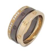 Pre-owned Metal rings Cartier Vintage , Gray , Dames