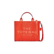 Oranje Leren Tote Tas Marc Jacobs , Orange , Dames