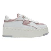 Lage sneaker met Freedots patroon Valentino Garavani , Beige , Dames