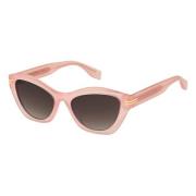 Roze Plastic Zonnebril met Bruine Lenzen Marc Jacobs , Pink , Dames