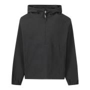 Hoodie met rits Gr10K , Black , Heren