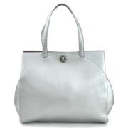 Pre-owned Leather handbags Bvlgari Vintage , Gray , Dames