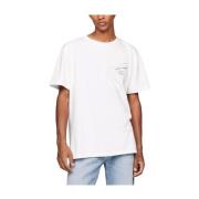 Metallic Reg T-shirt Tommy Hilfiger , White , Heren