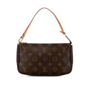 Pre-owned Canvas handbags Louis Vuitton Vintage , Brown , Dames