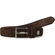 Bruin Suède Leren Riem Stijlvol Greve , Brown , Heren