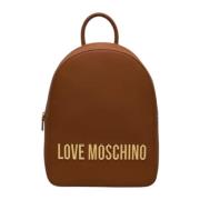 Stijlvolle dames schoudertas van synthetisch leer Love Moschino , Brow...