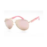 Roze Spiegel Metalen Zonnebril Guess , Multicolor , Dames