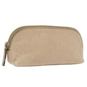 Pre-owned Leather pouches Gucci Vintage , Beige , Dames