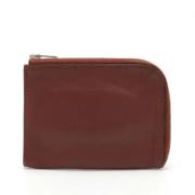 Pre-owned Leather wallets Hermès Vintage , Brown , Dames