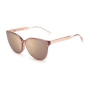 Roze Wijzerplaat Gouden Glas Zonnebril Jimmy Choo , Pink , Unisex