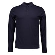 Donkerblauwe Polo Shirt Genti , Blue , Heren