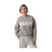 Statement Sweater Graphite Baseball Logo 10Days , Gray , Dames