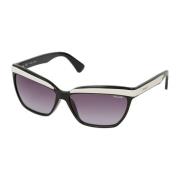 Beige Acetaat Zonnebril met UV-filter Police , Black , Dames