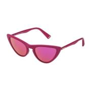 Roze Glas Dames Zonnebril Police , Purple , Dames