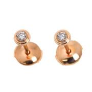 Pre-owned Rose Gold earrings Cartier Vintage , Pink , Dames