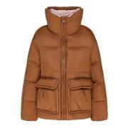 Korte Bruine Puffer Jas Canadian Classics , Brown , Dames