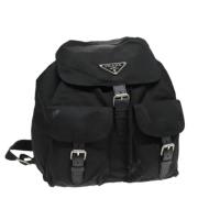 Pre-owned Nylon backpacks Prada Vintage , Black , Dames